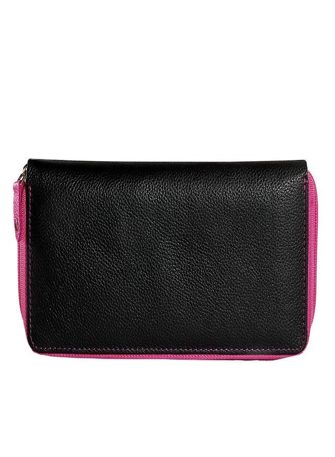 إس آر بي محفظة نسائية من SRB (متعددة الألوان) (أسود ووردي) - Image 2